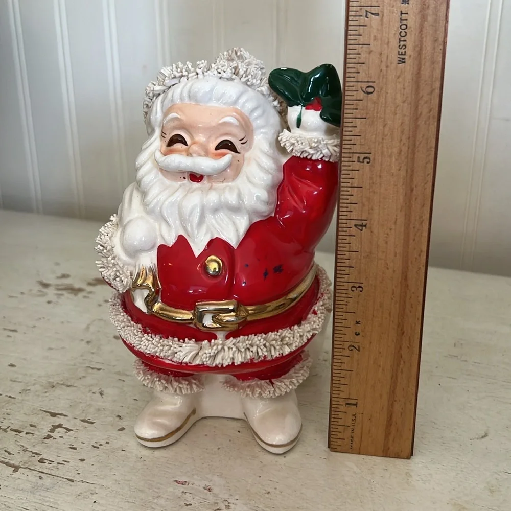 Vintage MCM Napco Spaghetti Santa bank